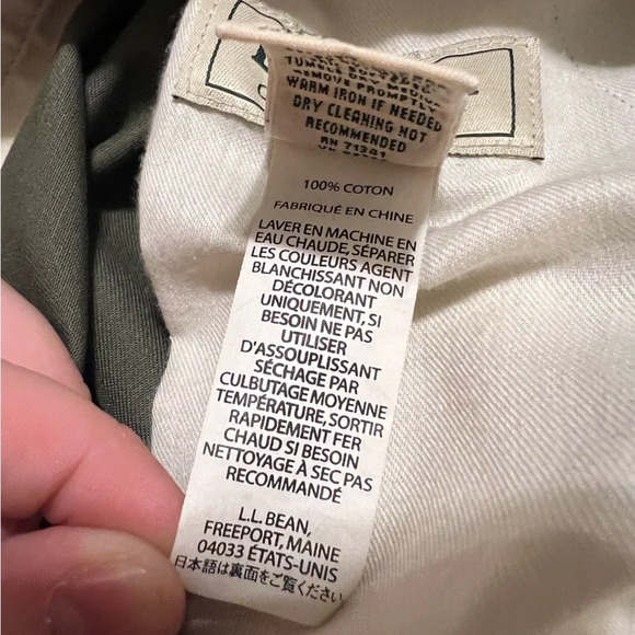 NWT LL Bean Men's Wrinkle-Free Chinos Hidden Comfort - Picture 7 of 8